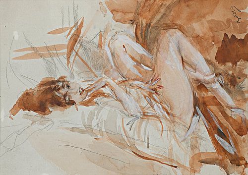 Giovanni Boldini - Liggende dame
