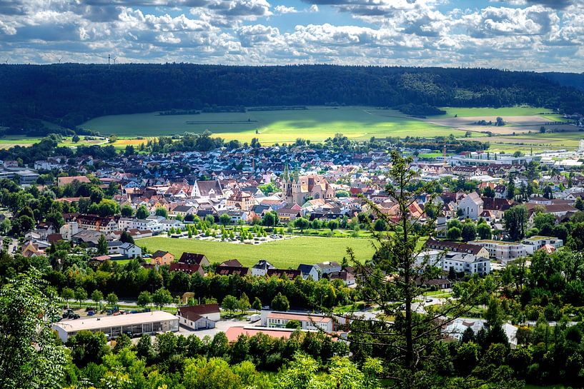 View over Beilngries and the Altmühl valley by ManfredFotos