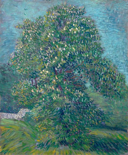 Kastanjeboom in Bloesem, Vincent van Gogh, Vincent van Gogh van Meesterlijcke Meesters