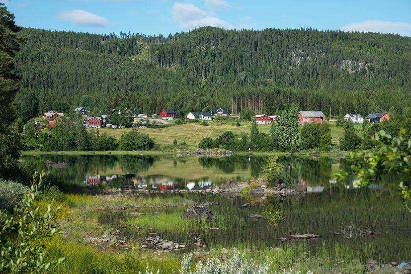 huisjes aan een fjord in noorwegen von ChrisWillemsen