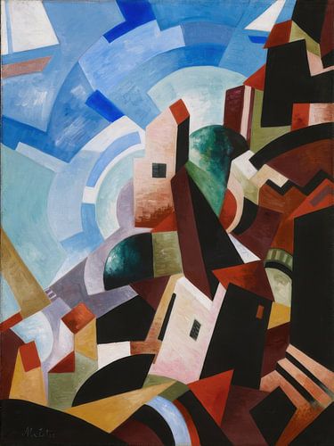 Alexandra Exter - Italiaanse stad aan zee