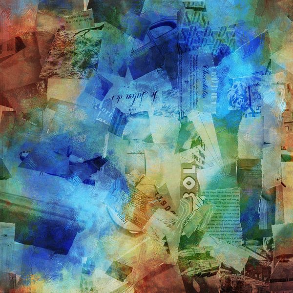 Now Then - Abstract Collage by Western Exposure