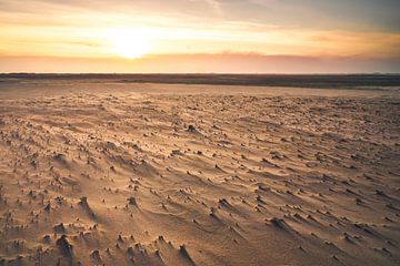 Peintures de sable après la tempête à Texel sur elma maaskant