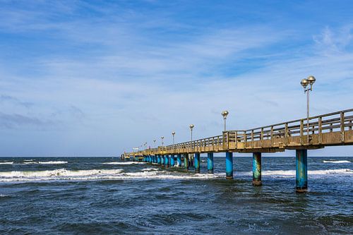 Pier aan de kust van de Oostzee bij Graal Müritz