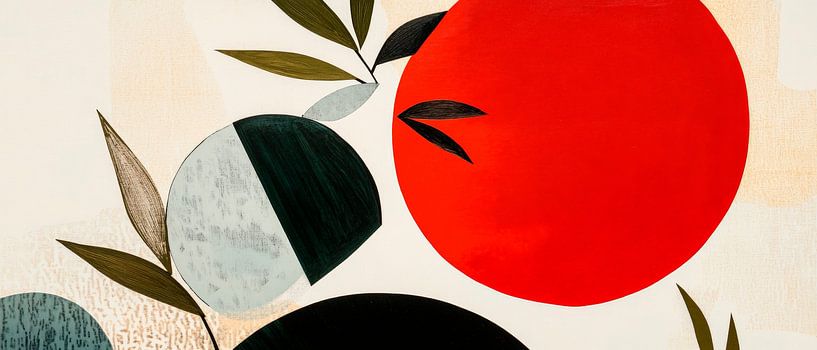 Geometrische Formen und natürliche Linien von Poster Art Shop