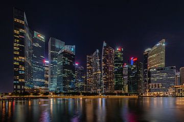 Nightscape Marina Bay von Bart Hendrix