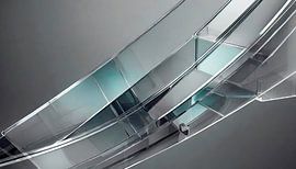 Glas met vorm en patroon