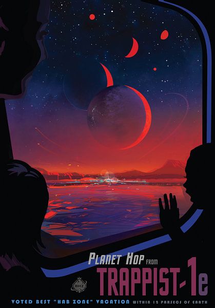 TRAPPIST-1e - A Planet-hopping Excursion van NASA and Space