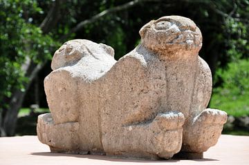 Mystieke beelden in Uxmal van Frank Photos