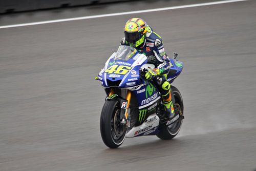 Valentino in the rain Dutch TT 2014