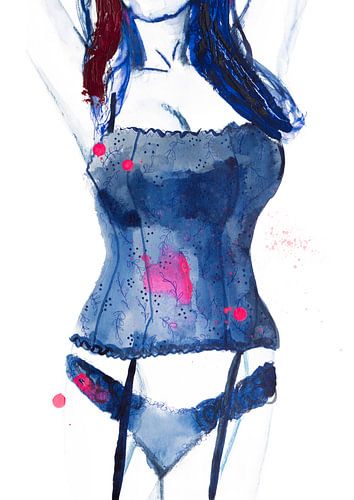 lingerie bleue
