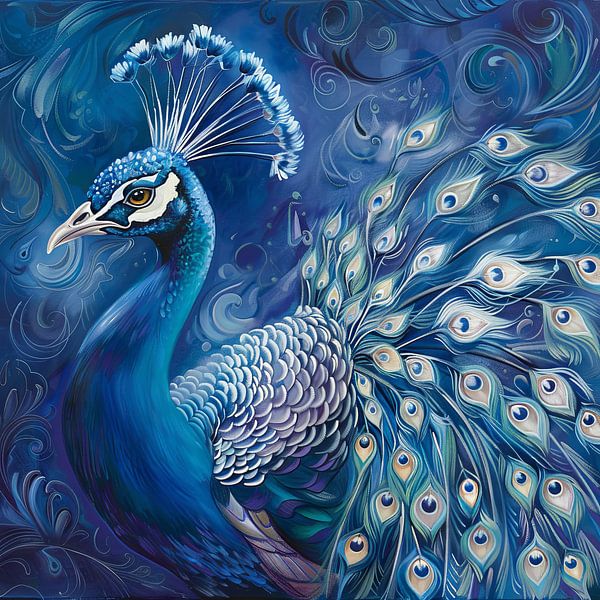 Peacock | Peacock Painting by Poster Art Shop