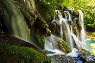 Waterfall of 'Les Planches' in Jura France by Louis-Thibaud Chambon