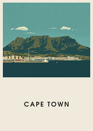 Cape Town – Mid-Century Travel Poster by Albert Klee
