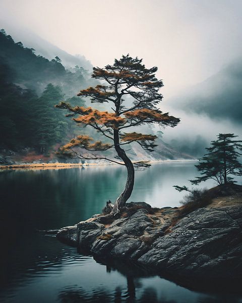 Mystiek in de bergen van fernlichtsicht