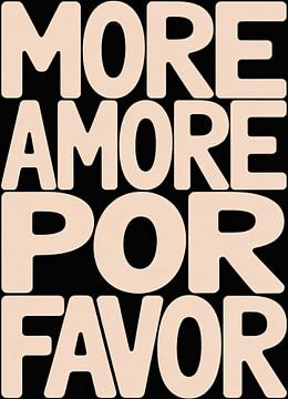 More Amore Por Favor Typografie Design von Niklas Maximilian
