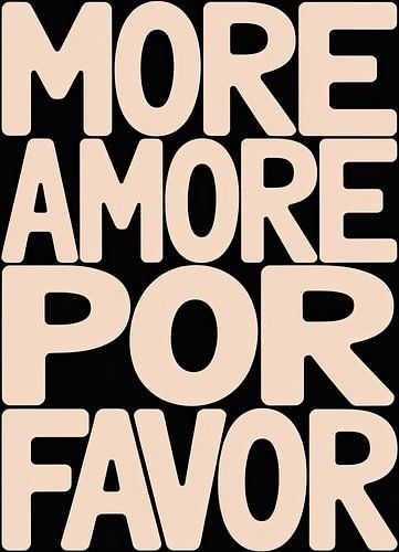 More Amore Por Favor Typografie Ontwerp