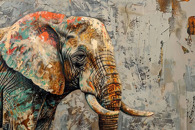 Éléphant par Poster Art Shop
