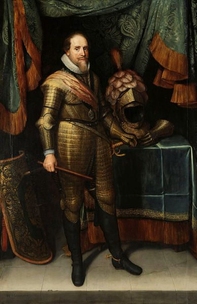 Porträt von Maurits dem Prinz von Oranien, Michiel Jansz. van Mierevelt von Meisterhafte Meister
