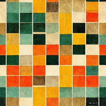 Art Deco Pattern with Earth colors # VIII by Whale & Sons