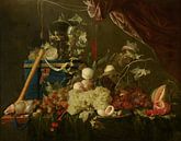 Jan Davidsz de Heem, Pronk nature morte avec des fruits et une boîte à bijoux par Des maîtres magistraux Aperçu