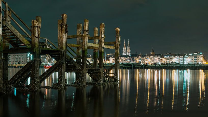 Ostende bei Nacht von Rik Verslype