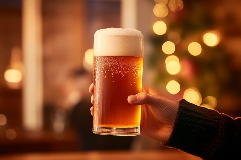 Erfrischendes Bier in gemütlicher Stimmung von Poster Art Shop