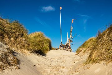 Dunes on the North Sea coast on the island Amrum by Rico Ködder