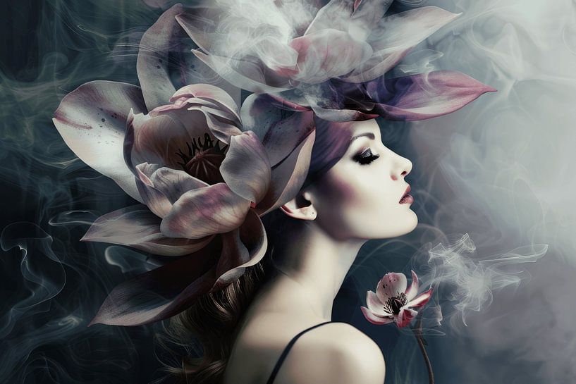 Miss Purple Flower by Carla Van Iersel