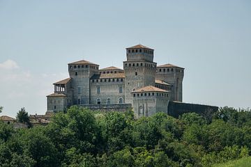 Kasteel Castello di Torrechiara bij Parma, Italie
