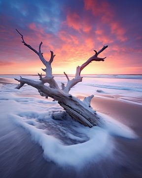 Strandspaziergang von fernlichtsicht