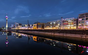 Düsseldorf Media Harbour Skyline van VIDEOMUNDUM