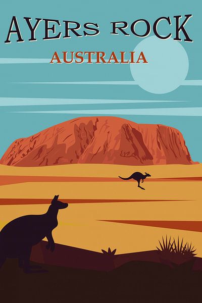 Australië Ayers Rock van Walljar