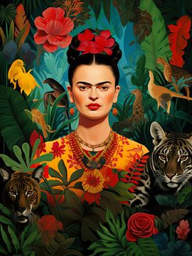 Frida im Rousseau Dschungel von Frank Daske | Foto & Design