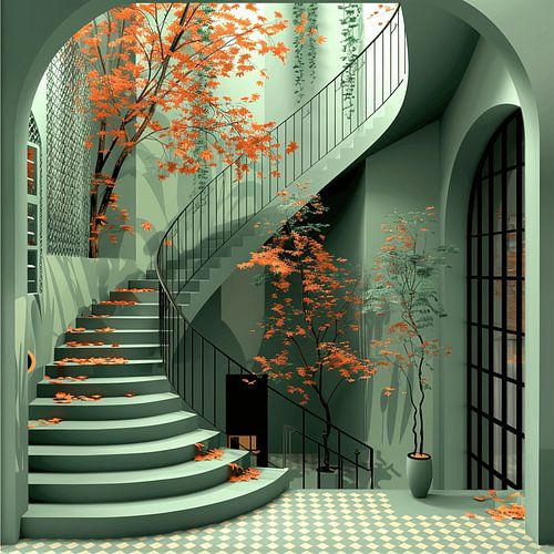 Dusk of Hope: A Springtime Affair in Art Deco
