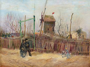 VINCENT VAN GOGH, SCENE DE RUE À MONTMARTRE by Atelier Liesjes