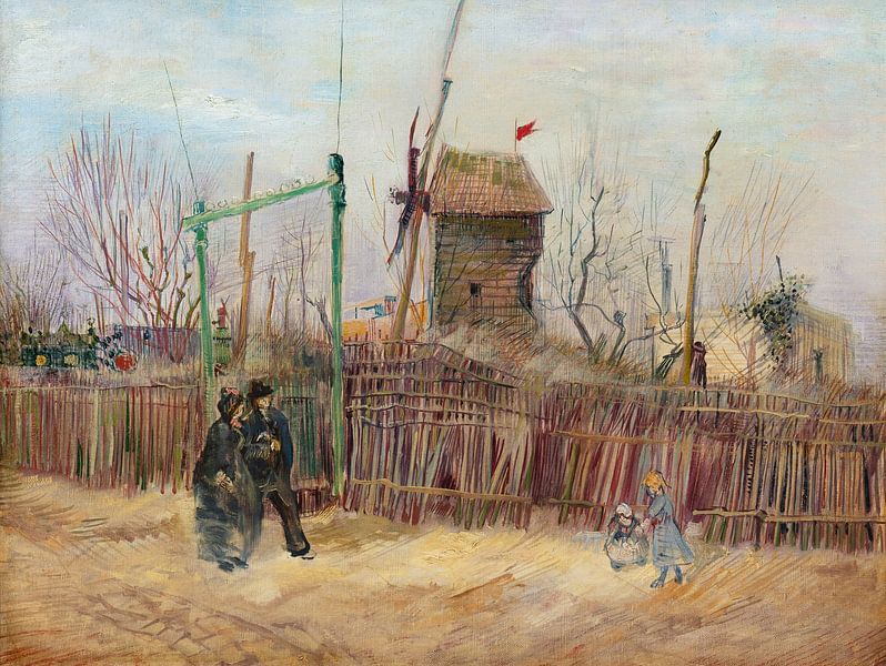 VINCENT VAN GOGH, SCENE DE RUE À MONTMARTRE by Atelier Liesjes