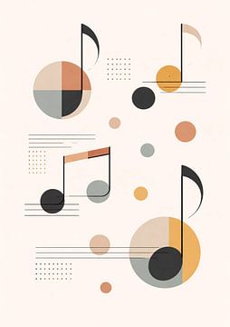 Abstrakte musikalische Geometrie Harmonie von irgian firmansyah