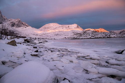 Es wird Abend auf den Lofoten, Norwegen