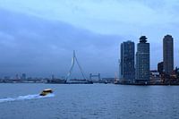 Speedboot richting de Kop van Zuid