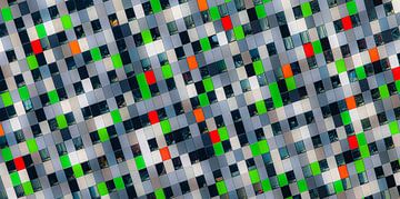 Nederland, Utrecht, Kleurrijke studentenflat Casa Confetti.