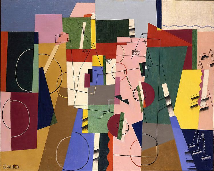 Landscape (1920) by Georges Valmier by Peter Balan