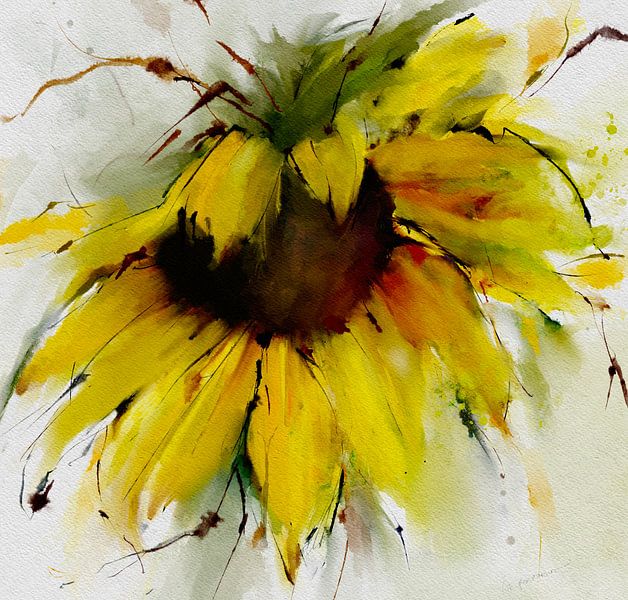 Sunflower by annemiek art