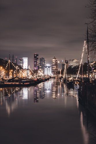 The White House at night in Rotterdam