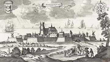 Ansicht von Harderwijk, Gaspar Bouttats, 1679 von Atelier Liesjes