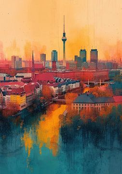 Berlin Skyline Fernsehturm von Niklas Maximilian