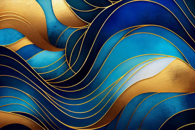 Majestätische blaue Strudel von Whale & Sons