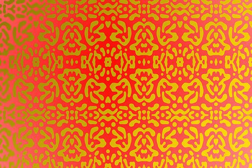 Les tons rouges et les tons dorés ...