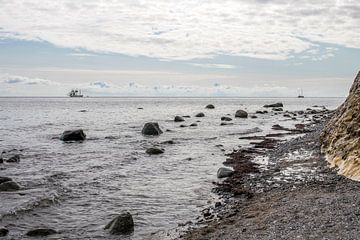 Driemaster voor de kust van Denemarken von Hanneke Luit