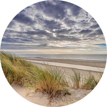 Het strand en de duinen op Ameland van Niels Barto